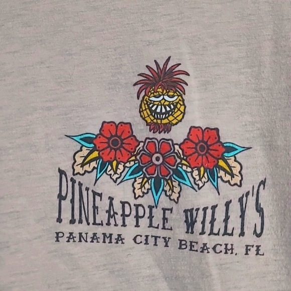 Pineapple Willy's Panama City Beach Florida Traditional Tattoo Print Tee Tshirt - Picture 12 of 15
